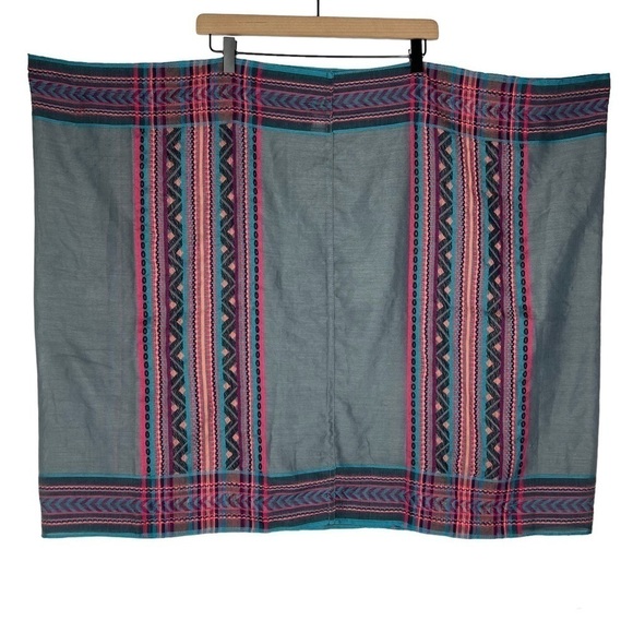 CAPELLI Scarf Infinity Aztec Southwestern Embroidered Boho Sheer Lightweight NWT - Picture 5 of 14